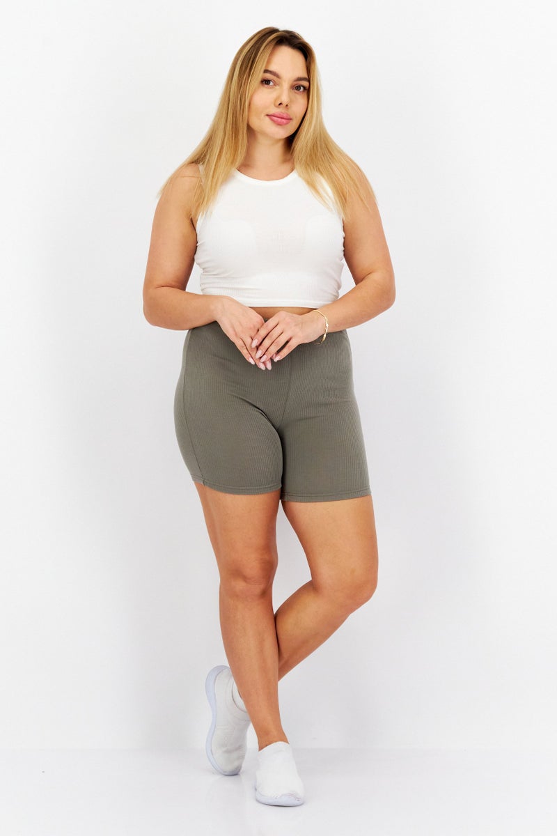 STEVE MADDEN BB Dakota by Steve Madden Women Stripe Pull On Basic Shorts, Dark Grey - Image 2